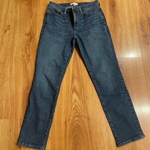 Madewell Women's Straight Leg Jeans - Dark Blue